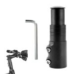 Rehausse potence guidon v�lo - 1 pi�ce rehausse potence guidon v�lo noir + cl� hex - convient pour vtt ...