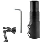 Rehausse potence guidon vtt / vélo route extenseur avec clé hexagonale noir Rehausse potence guidon vtt / vélo route extenseur avec clé hexagonale noir