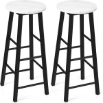 Relax4life lot de 2 tabourets de bar tabouret de comptoir en imitation marbre chaises de bar hauteur ...