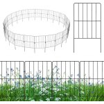 Relax4life lot de 25 cl�ture de jardin d�corative 825 x 60 cm - bordure de jardin pliante pour prot�ger ...