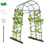 Relax4life arche de jardin grimpantes en métal treillis de tunnel de jardin h 230 cm arche pour légumes ... Relax4life arche de jardin grimpantes en métal treillis de tunnel de jardin h 230 cm arche pour légumes ...
