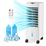 Relax4life climatiseur mobile sans �vacuation 3 en 1 double r�servoir deau 28 l minuterie 12h 3 modes ...