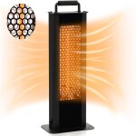 Radiateur soufflant lectrique - relax4life - infrarouge 1200w - ip65 chauffage  double face - protection ...