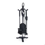 Relaxdays 5 pièces pour cheminée tisonnier pelle balai pince & serviteur accessoires poêle à bois noir ... Relaxdays 5 pièces pour cheminée tisonnier pelle balai pince & serviteur accessoires poêle à bois noir ...
