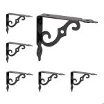 Relaxdays lot de 6 querres murales supports pour le mur mtal cornires  fixer hxlxp : 11x25x14 cm ...