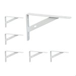 Relaxdays lot de 6 querres murales supports pour le mur mtal cornires en mtal hxlxp : 95x15x15 cm ...