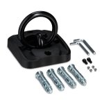 Relaxdays ancrage mural et au sol s�curit� antivol v�lo moto �trier 14 mm acier plastique noir