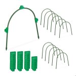 Relaxdays arceau de serre tunnel lot de 12 pour tunnel potager ou parterre sur�lev� 40 pinces 31x33 cm ...