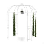 Relaxdays arche � rosiers et plantes grimpantes kiosque jardin hlp: 269 x 211 x 211 cm crochets tuteur ...