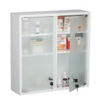 Relaxdays armoire à pharmacie 2 portes verrouillable 3 compartiments hxlxp : 53x525x155 cm à suspendre ... Relaxdays armoire à pharmacie 2 portes verrouillable 3 compartiments hxlxp : 53x525x155 cm à suspendre ...
