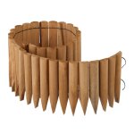 Relaxdays bordure de jardin en bois 20x120x2 cm cl�ture flexible pour parterre ou pelouse naturel