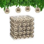Relaxdays boule de nol lot pratique de 100 brillante plastique robuste pour le sapin diamtre : 6 cm ...