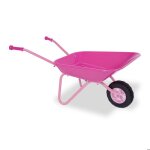 Relaxdays brouette pour enfants poignes ergonomiques h x l x p : 43 x 74 x 36 cm mtal chariot  jouets ...