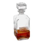 Relaxdays carafe de whisky en verre d�canteur pour whisky cognac rhum gin carafe eau de vie transparente ...