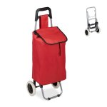 Relaxdays chariot de courses pliable 25 l sac d?achats avec roulettes chargeable jusqu? 10 kg 91 x 40 ...