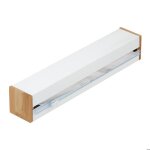 Relaxdays distributeur film alimentaire hxlxp : 6x35x7 cm drouleur magntique aluminium conserver aliments ...