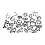 Relaxdays emporte - pices en lot de 36 pour biscuits nol anniversaires diffrentes formes acier inoxydable ...