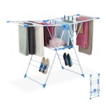 Relaxdays Étendoir à linge tancarville pliable 2 étages pratiques h x l x p : 99 x 155 x 61 cm blanc ... Relaxdays Étendoir à linge tancarville pliable 2 étages pratiques h x l x p : 99 x 155 x 61 cm blanc ...