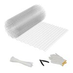 Relaxdays grillage � lapins ou poules en acier recouvert de zinc mailles 15 x 25 mm 40 cm x 10 m argent� ...