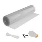 Relaxdays grillage � lapins ou poules en acier recouvert de zinc mailles 63 x 63 mm 100 cm x 10 m argent� ...