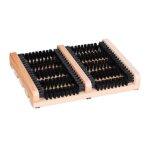 Relaxdays grille gratte - pieds en bois antid�rapant brosses en plastique pour int�rieur et ext�rieur ...