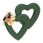 Relaxdays mousse florale pour fleurs fra�ches lot de 2 c?ur hxlxp : 24x23x4 cm compositions florales ...
