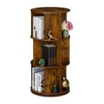 Relaxdays petite biblioth�que avec 15 compartiments style industriel pour livres et dvd h x d : 104 x ...
