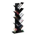 Relaxdays petite biblioth�que prenant la forme dun arbre 9 branches h x l x p : 128 x 51 x 25 cm noire ...