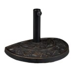 Relaxdays pieds de parasol demi - rond r�sistant aux intemp�ries lourd jardin terrasse barre 38mm 50 ...