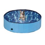 Relaxdays piscine � chien hxd : 30x120 cm pliable syst�me d?�vacuation pour rafra�chir votre animal pvc ...