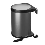 Relaxdays poubelle encastrable pivotante 12 l placard de cuisine 37 x 28 x 285 cm acier inoxydable argent ...