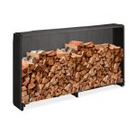 Relaxdays range - bûches avec protection pour bûches à partir de 25 cm support en fer hxlxp : 110 x 200 ... Relaxdays range - bûches avec protection pour bûches à partir de 25 cm support en fer hxlxp : 110 x 200 ...