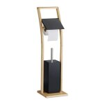 Relaxdays serviteur wc en bambou non fixe brosse et porte - brosse h x l x p : 74 x 20 x 20 cm noir et ... Relaxdays serviteur wc en bambou non fixe brosse et porte - brosse h x l x p : 74 x 20 x 20 cm noir et ...