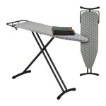 Relaxdays table � repasser planche r�glable en hauteur pliable plateau de repassage 110 x 33 cm grise ...