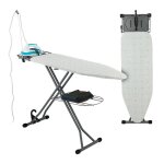 Relaxdays table � repasser pliable r�glable en hauteur plateau de repassage lp : 115 x 39 cm blanc et ...