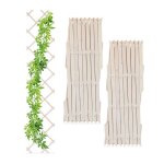 Relaxdays tuteur � tomates en lot de 3 extensible pour plantes grimpantes 180 cm pour jardin balcon blanc ...