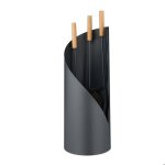 Relaxdays valet de cheminée tisonnier pelle balai set pratique de 4 pièces design moderne gris et nature ... Relaxdays valet de cheminée tisonnier pelle balai set pratique de 4 pièces design moderne gris et nature ...