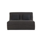 Relaxima - banquette convertible bz esteban couchage 160 x 200 cape charbon