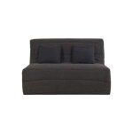 Relaxima - banquette convertible bz noah couchage 160 x 200 cape charbon