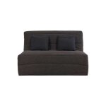 Banquette convertible bz noe - relaxima - couchage 160 x 200 cape charbon