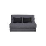 Relaxima - banquette convertible bz salma couchage 140 x 190 pearl gris