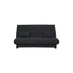 Relaxima - banquette convertible clic clac cecilia couchage 130 x 190 rangement intgr pearl noir