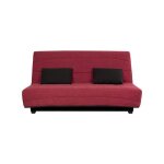 Banquette convertible clic clac esteban - relaxima - couchage 130 x 190 rangement intgr cape framboise ...