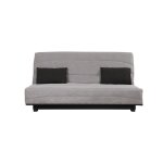 Relaxima - banquette convertible clic clac esteban couchage 130 x 190 rangement intgr cape gris