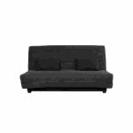 Relaxima - banquette convertible clic clac noe couchage 130 x 190 rangement intgr cape charbon