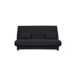 Relaxima - banquette convertible clic clac olivia couchage 130 x 190 rangement int�gr� pearl noir