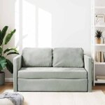 Remise clic - claccanapé lit convertible 2 places 2 en 1 gris clair 122 x 204 x 55 cm velours jilimaison2025 ... Remise clic - claccanapé lit convertible 2 places 2 en 1 gris clair 122 x 204 x 55 cm velours jilimaison2025 ...