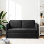 Remise clic - claccanapé lit convertible 2 places 2 en 1 noir 122 x 204 x 55 cm velours jilimaison2025 ... Remise clic - claccanapé lit convertible 2 places 2 en 1 noir 122 x 204 x 55 cm velours jilimaison2025 ...