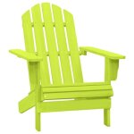 Remise fauteuil dext�rieur / chaise de jardin - 1personne - adirondack bois de sapin massif vert jilimaison202 ...