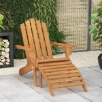 Remise fauteuil dext�rieur / chaise de jardin - 1personne - adirondack et repose - pied bois dacacia ...
